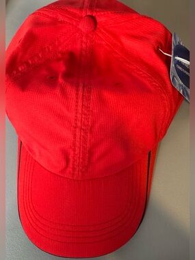 KC caps Red Classic adjustable hyper cool active performance cap unisex